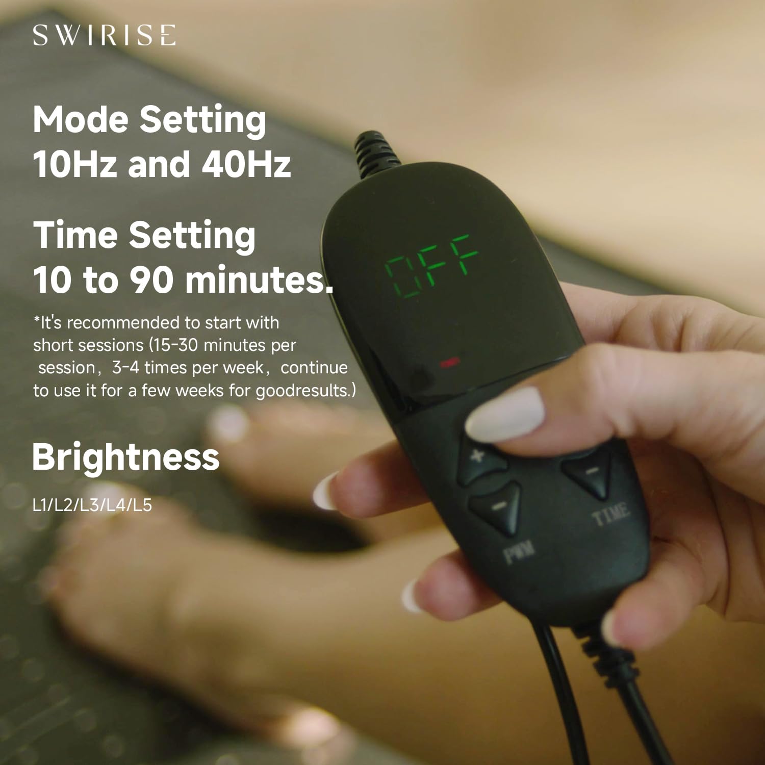 SWIRISE tapis pliant domestique: design compact pour utilisation à domicile et en voyage.