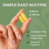 Dosage quotidien simplifié avec deux gélules de Swiss Activa+ Labs