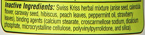 Swiss Kriss ingrédients: séné, papaye et centaurie pour le mélange naturel.