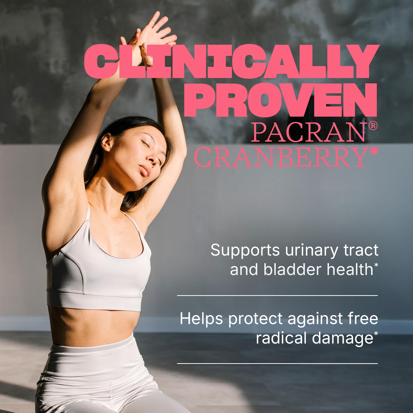 Swisse PACRAN - Capsules cranberry visibles, dosage quotidien pratique pour l'hygiène urinaire.