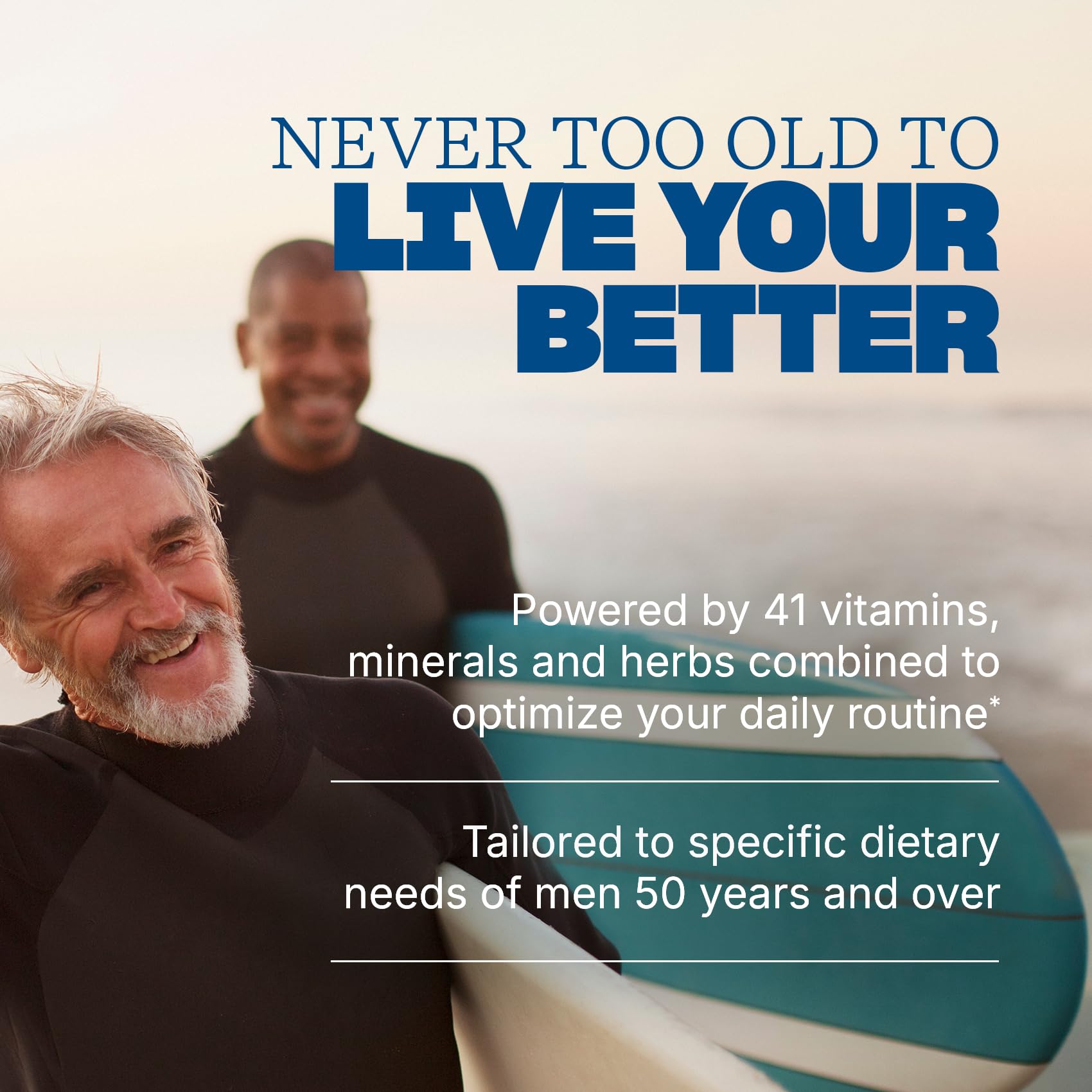 Swisse multivitamine homme 50+, comprimés pour vitalité et concentration