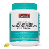 Swisse huile poisson sauvage bouteille: oméga-3 pour le cœur et le cerveau.