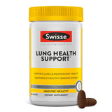 Swisse Mullein Lung Cleanse bouteille: soutien respiratoire naturel au quotidien.