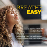 Swisse Mullein Lung Cleanse comprimés: format pratique pour usage quotidien.