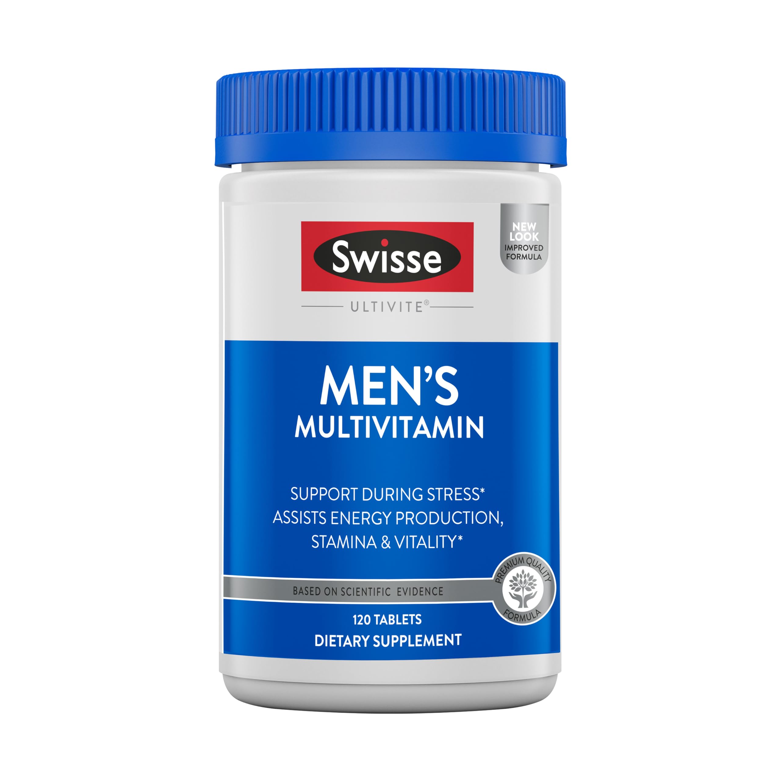 Swisse Ultivite Homme – tablettes quotidiennes, soutien énergie durable et vitalité.