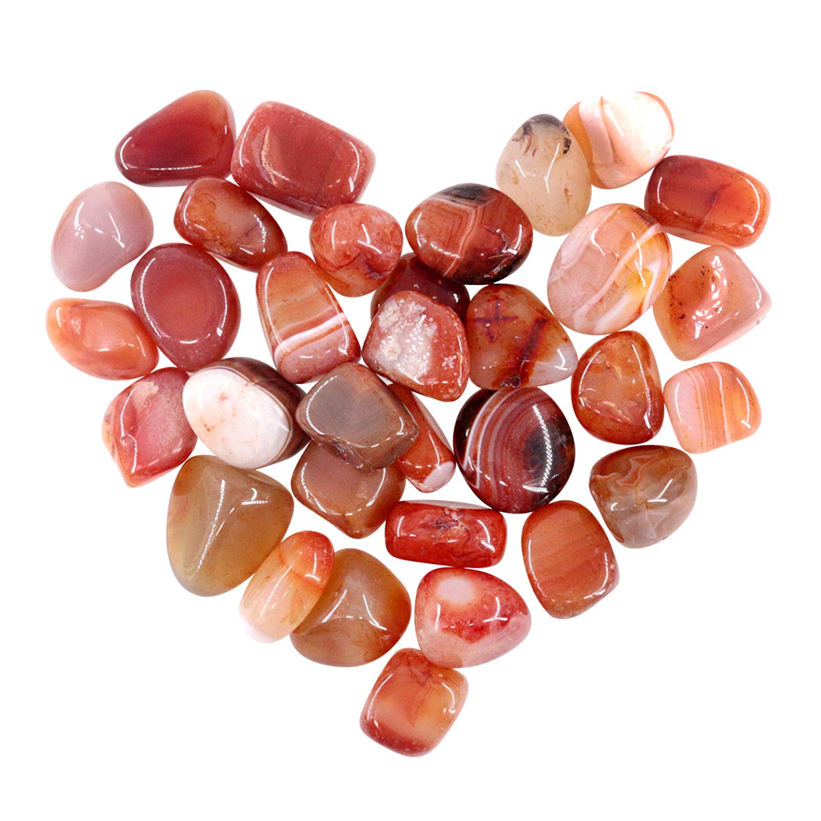 Swpeet agate marine rouge, gros morceaux — idéal pour bijoux et déco.