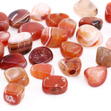 Swpeet agate marine rouge, pièces multicolores — texture et couleur variées.