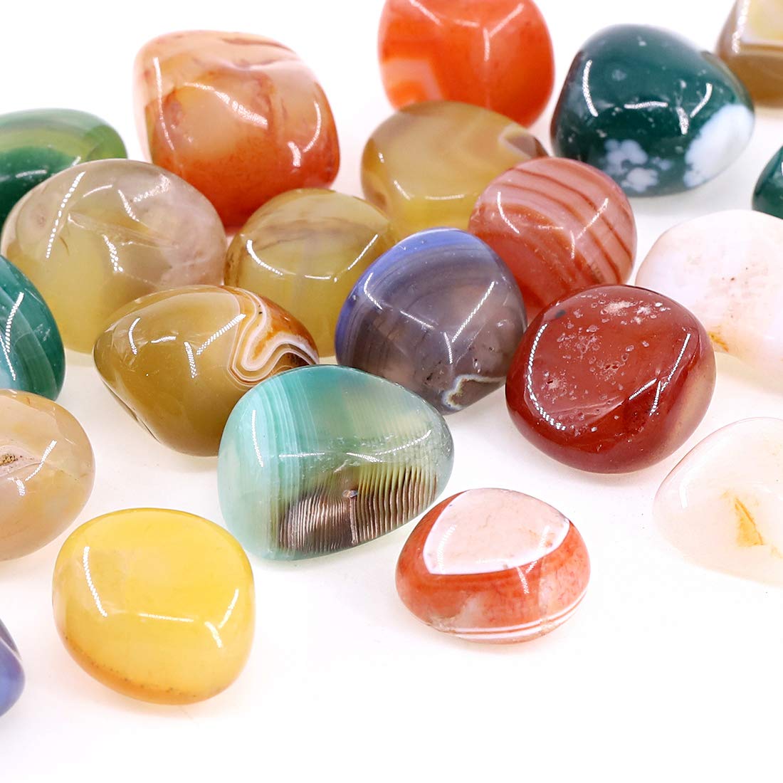 Swpeet Agate Marine: pierres robustes pour cadeau et collection personnelle