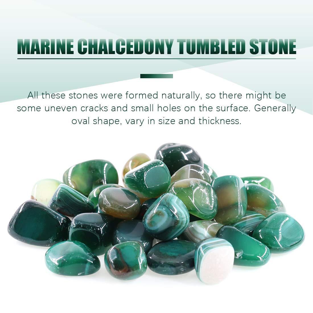 Swpeet agate marine verte – pierre utilisée pour bijoux et accessoires