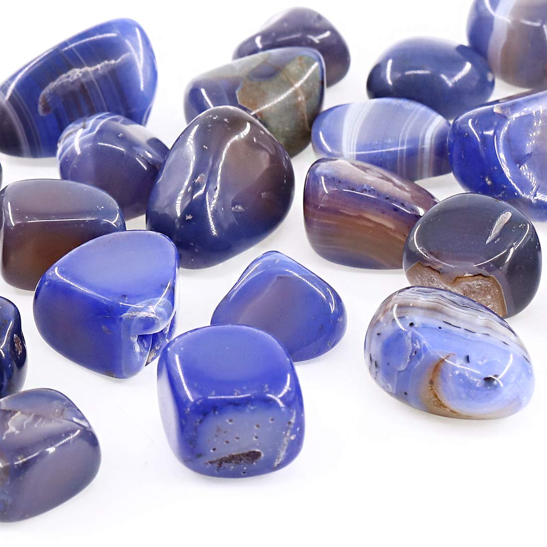 Swpeet agate marine – fragments colorés, parfaits pour artisanat.
