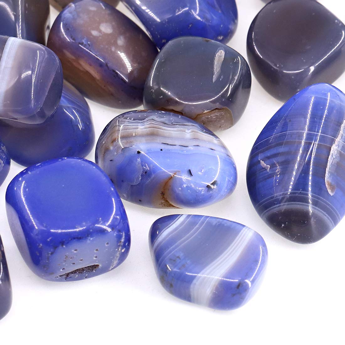 Swpeet agate marine – éclats bleu, utilisables pour ambiance zen.