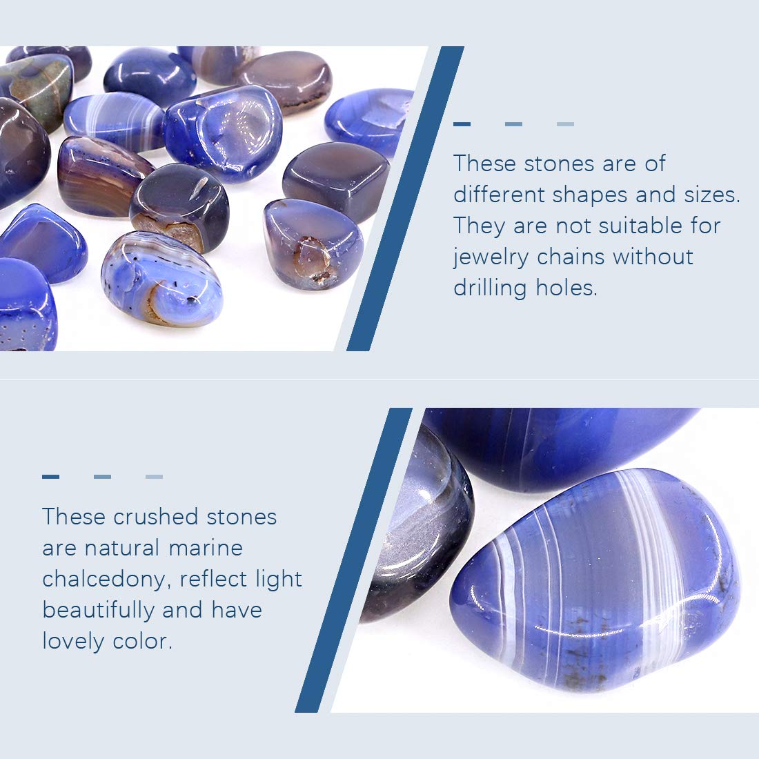 Swpeet agate marine – pierres naturelles pour créations artisanales.