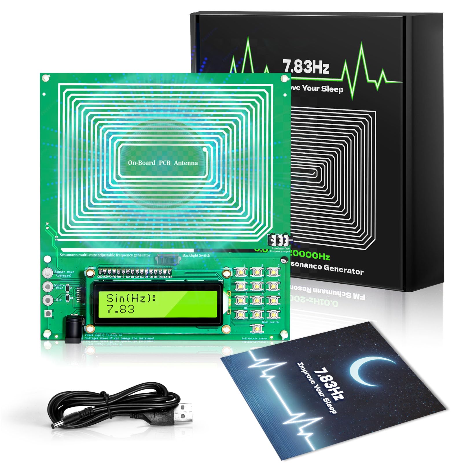 SXZL générateur de fréquences Sommeil 7-83hz, favorise un repos profond et réparateur.
