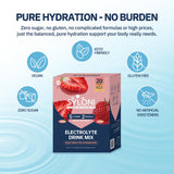 Syloni Électrolytes arôme fraise naturel, goût fruité.