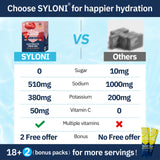 Syloni Électrolytes pack 20 dosettes, pratique en déplacement.
