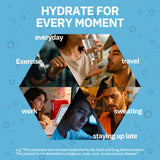 Syloni Électrolytes sachets portables pour une hydratation quotidienne.