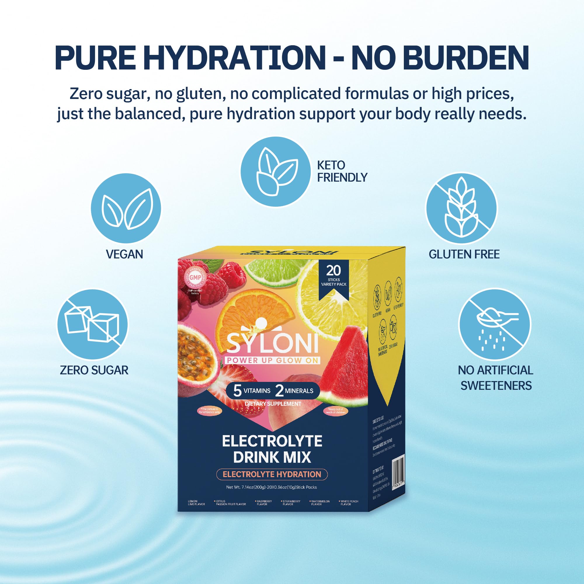 Syloni Electrolytes saveur fruit de la passion pour une boisson aromatique