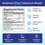 Symbiotics Colostrum capsules, boîte de stockage facile pour le quotidien et la fraîcheur.