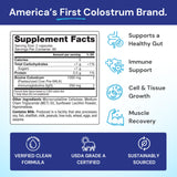 Symbiotics Colostrum Capsules : gros plan sur la gélule, ingestion aisée