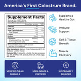 Symbiotics Colostrum Plus Poudre – cuillère-doseuse en vue, dosage précis pour IgG.