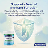 Symbiotics Colostrum Plus Poudre – shake quotidien, soutient la récupération après l'entraînement.