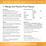 Symprove Mangue et Fruit de la Passion – verre plein, boisson rafraîchissante prête à déguster.