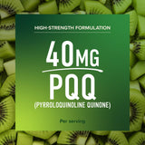 Logo vegan et allergènes indiqués sur SMNutrition PQQ 40 mg.