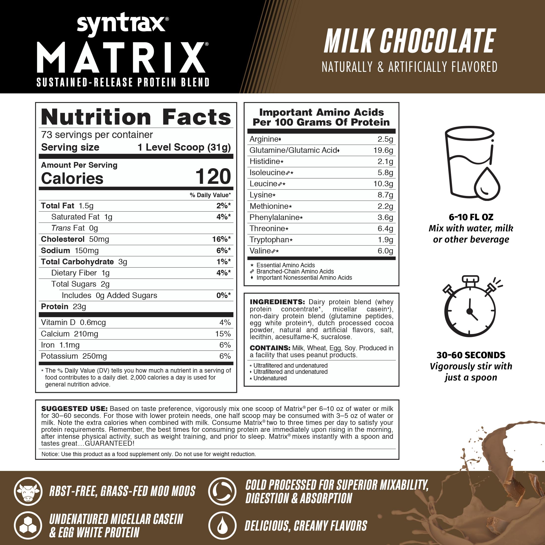 Shake Syntrax Matrix prêt à boire et pratique pour les déplacements.