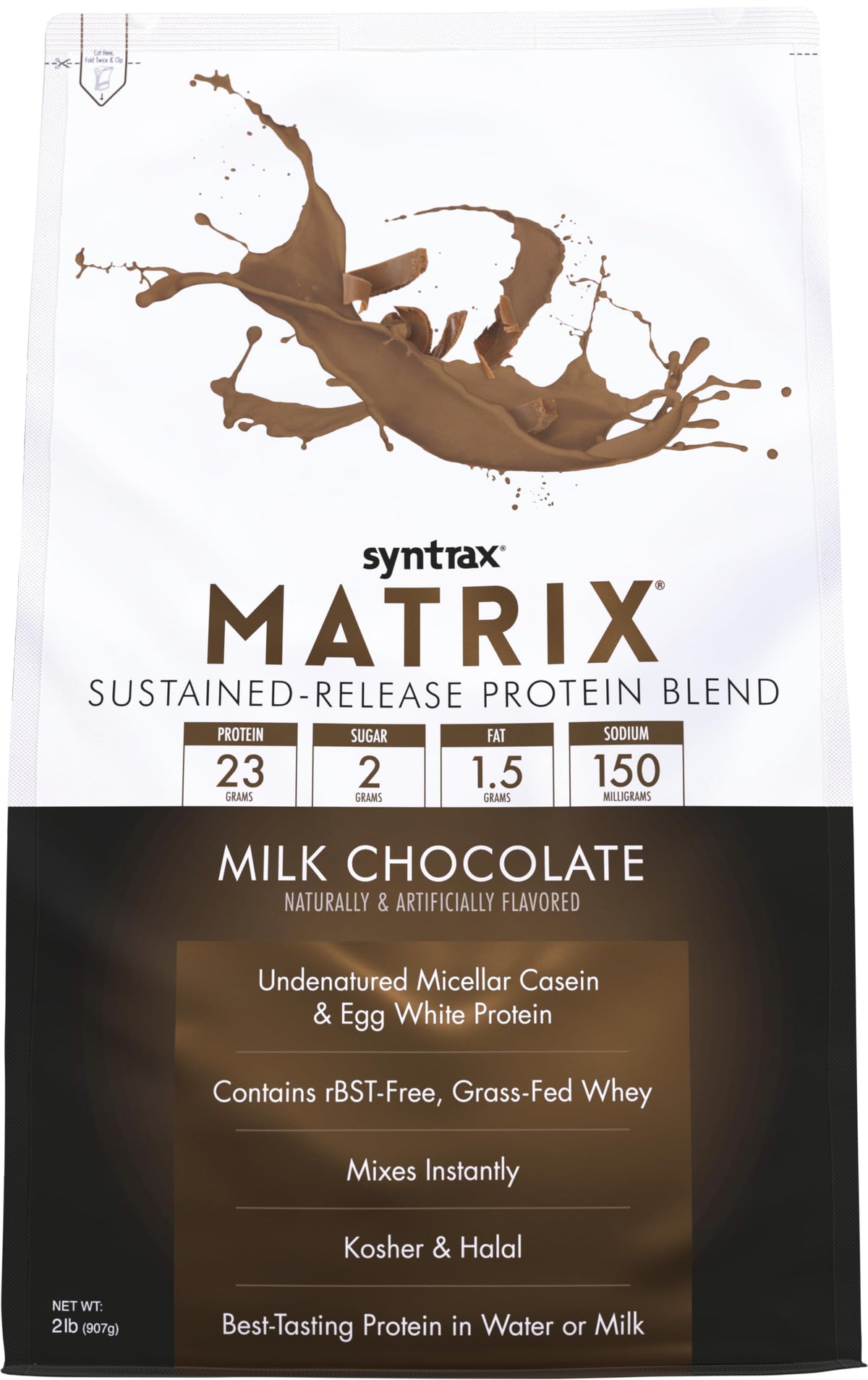 Syntrax Matrix dans un gobelet, dissolution rapide après l'entraînement.