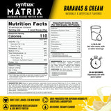 Syntrax Matrix gros plan ingrédients protéiques, composition riche