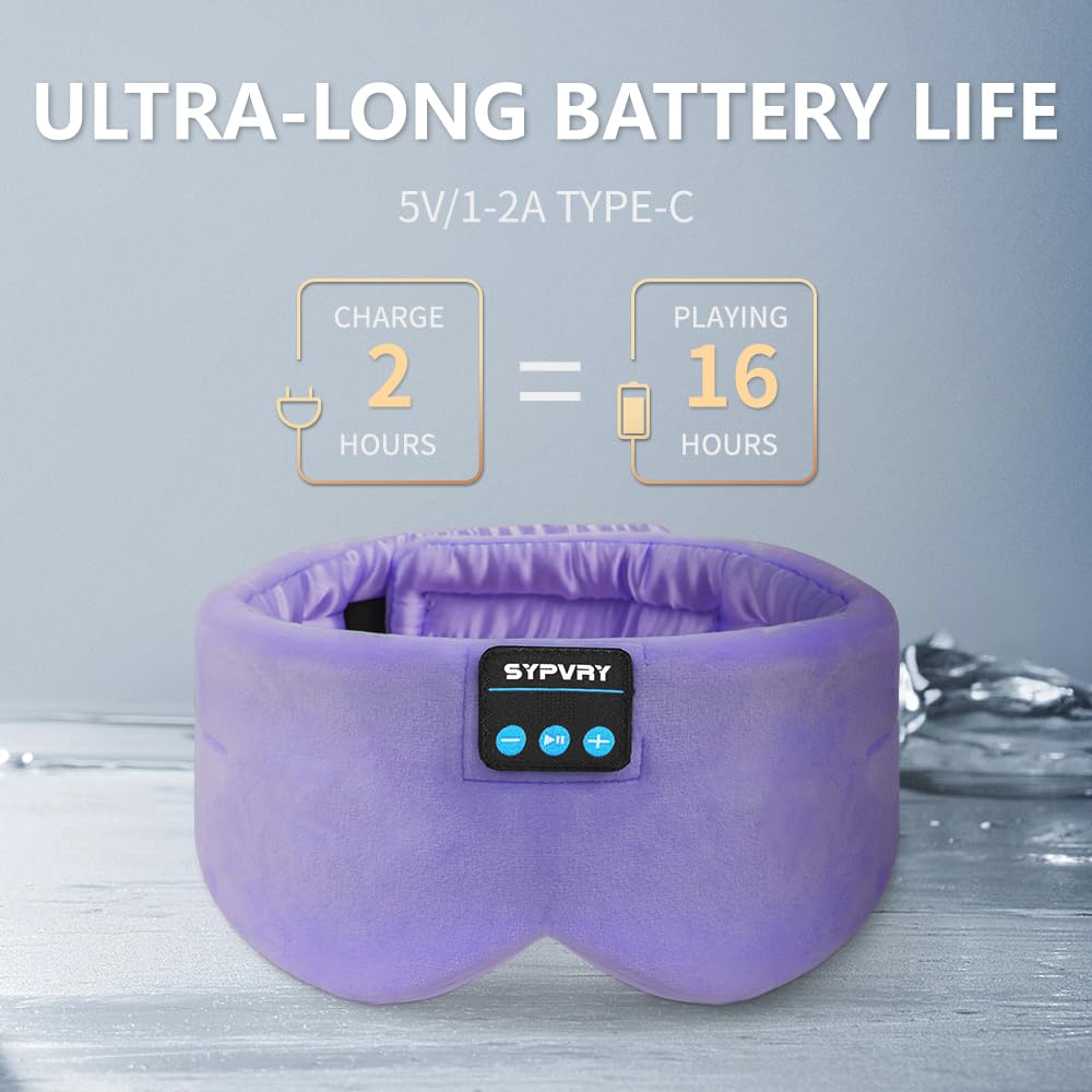Bandeau doux et obscurcissant SYPVRY pour dormir sans lumière.