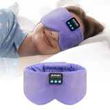 Masque SYPVRY avec écouteurs Bluetooth Lilas pour nuits calmes et sans fil.