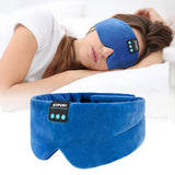 SYPVRY masque yeux Bluetooth bleu bloque lumière pour une meilleure nuit.