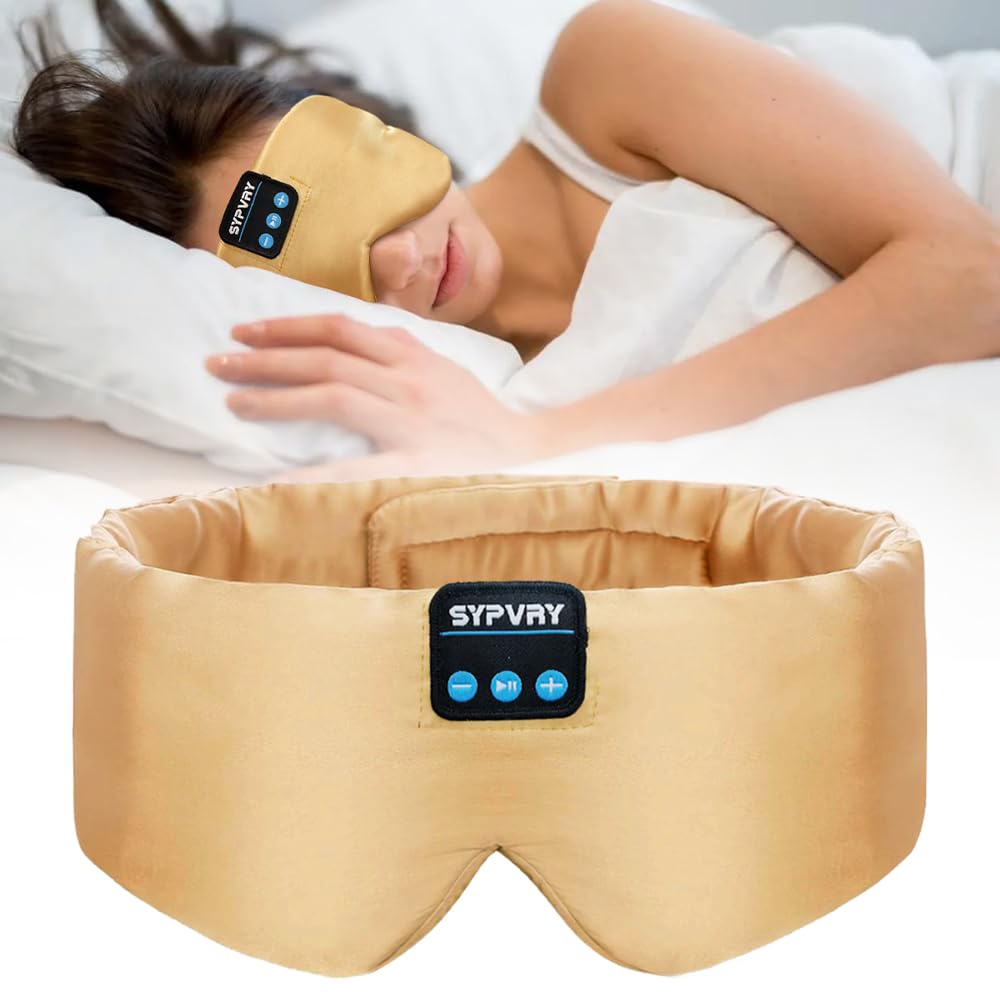 masque yeux bluetooth sypvry pour isolation lumineuse et repos.
