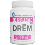 DReM de Systemic Formulas, bouteille-sommeil présente les capsules et le packaging pour le sommeil.