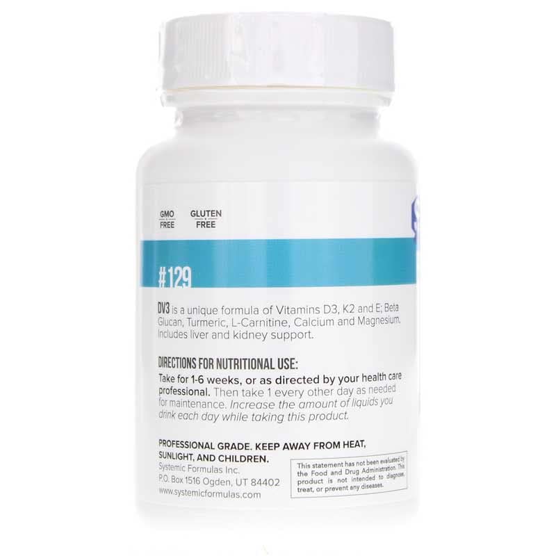 Systemic Formulas DV3: capsules faciles à avaler pour le quotidien.