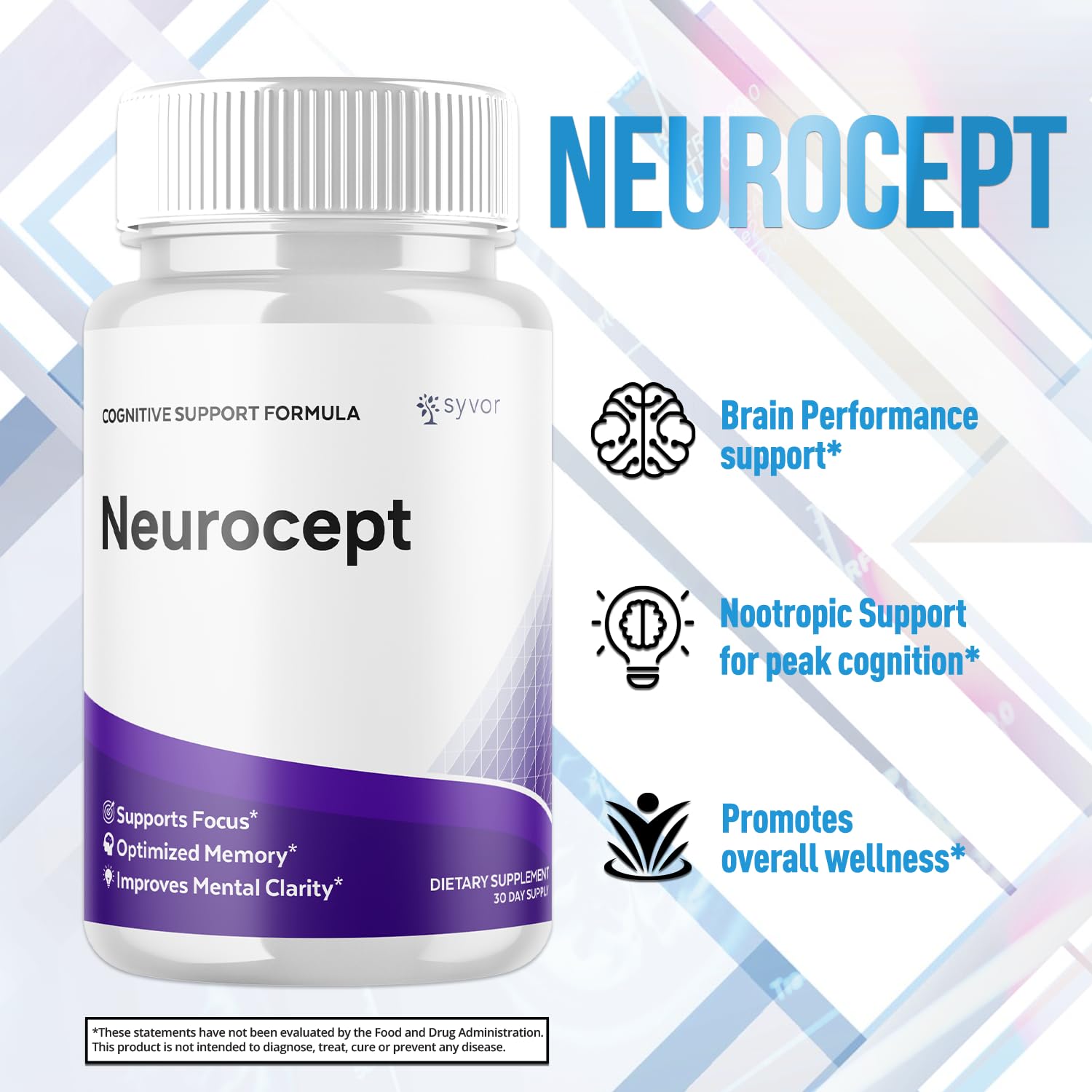 Syvor Neurocept ingrédients naturels privilégient une formule sans additifs artificiels.