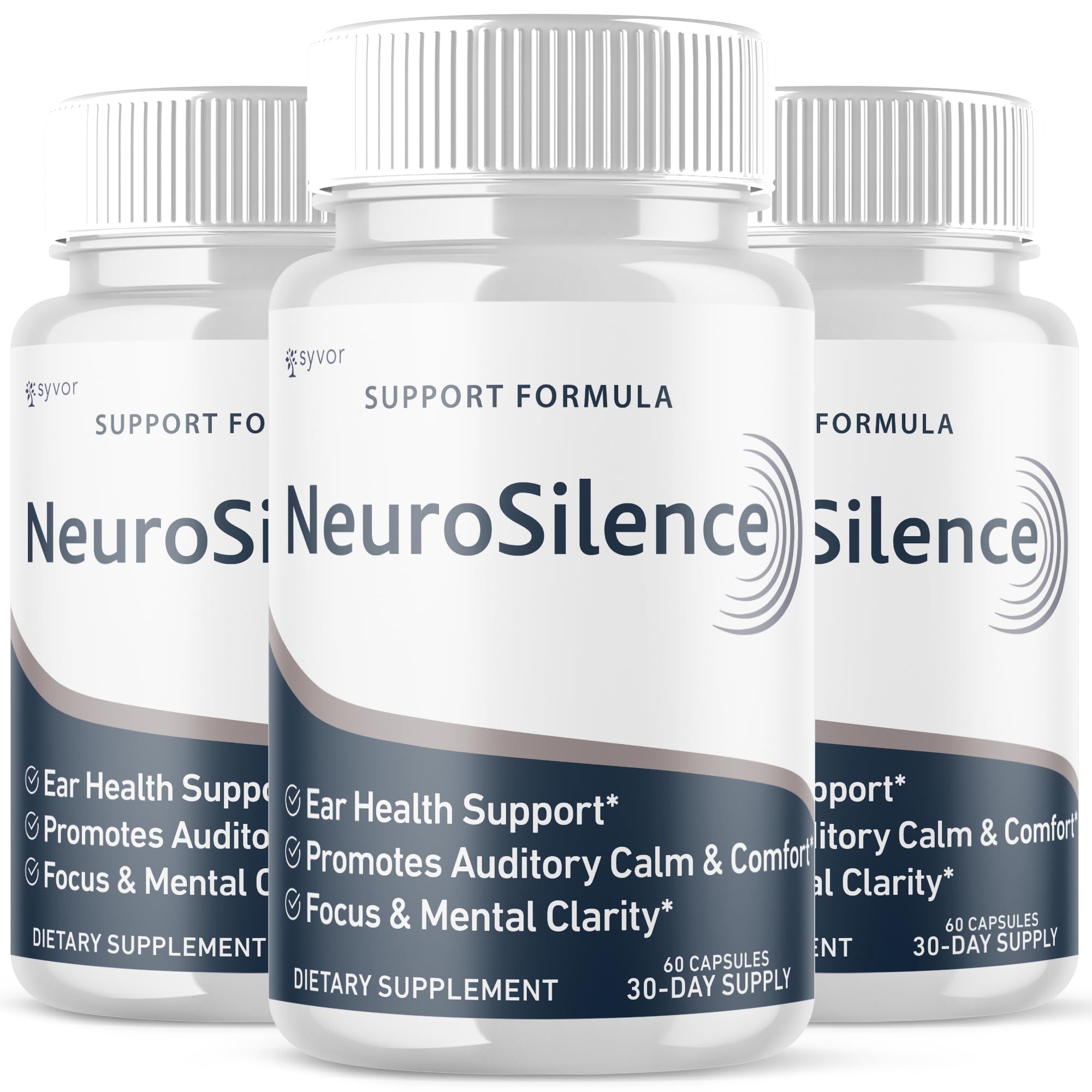 Syvor Neurosilence – lot de 3 bouteilles, soutien potentiel au bien-être.