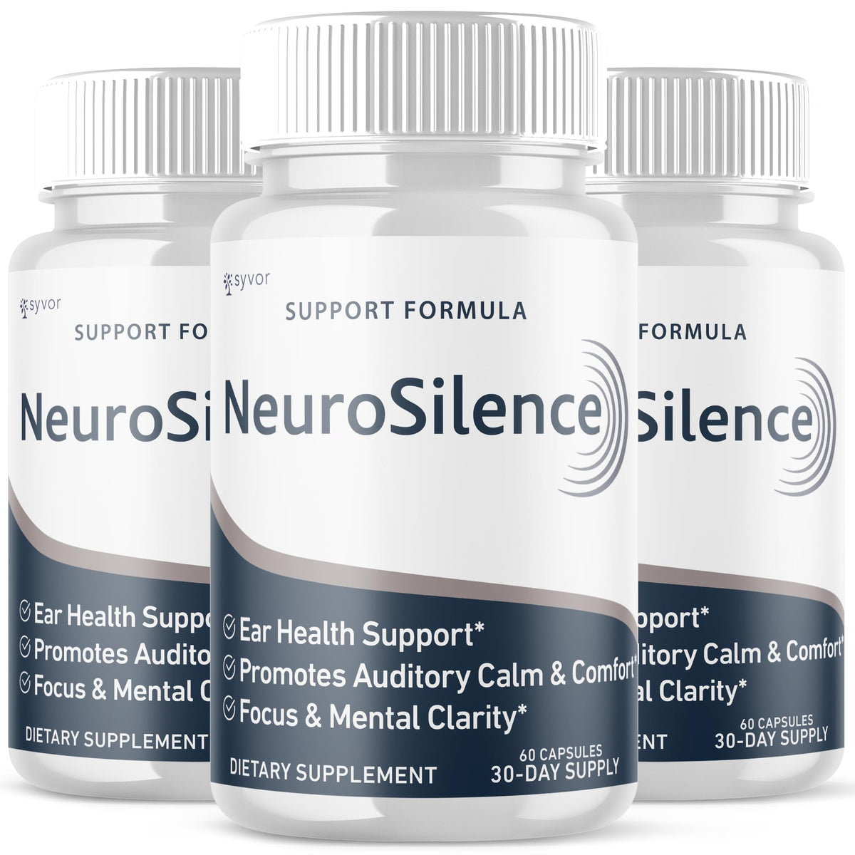 Syvor Neurosilence – lot de 3 bouteilles, soutien potentiel au bien-être.