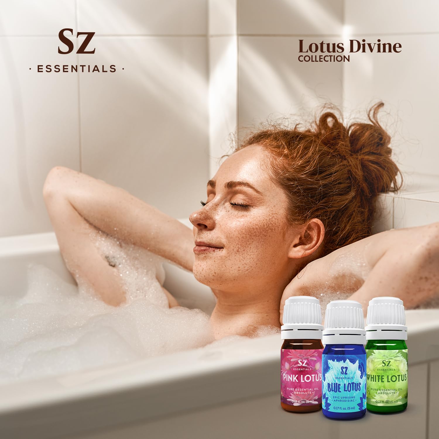 Sz Essentials Lotus Blanc Ambiance - crée une atmosphère sereine au quotidien.