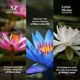 Sz Essentials Lotus Blanc Flacon - fragrance pure et délicate pour l'apaisement.