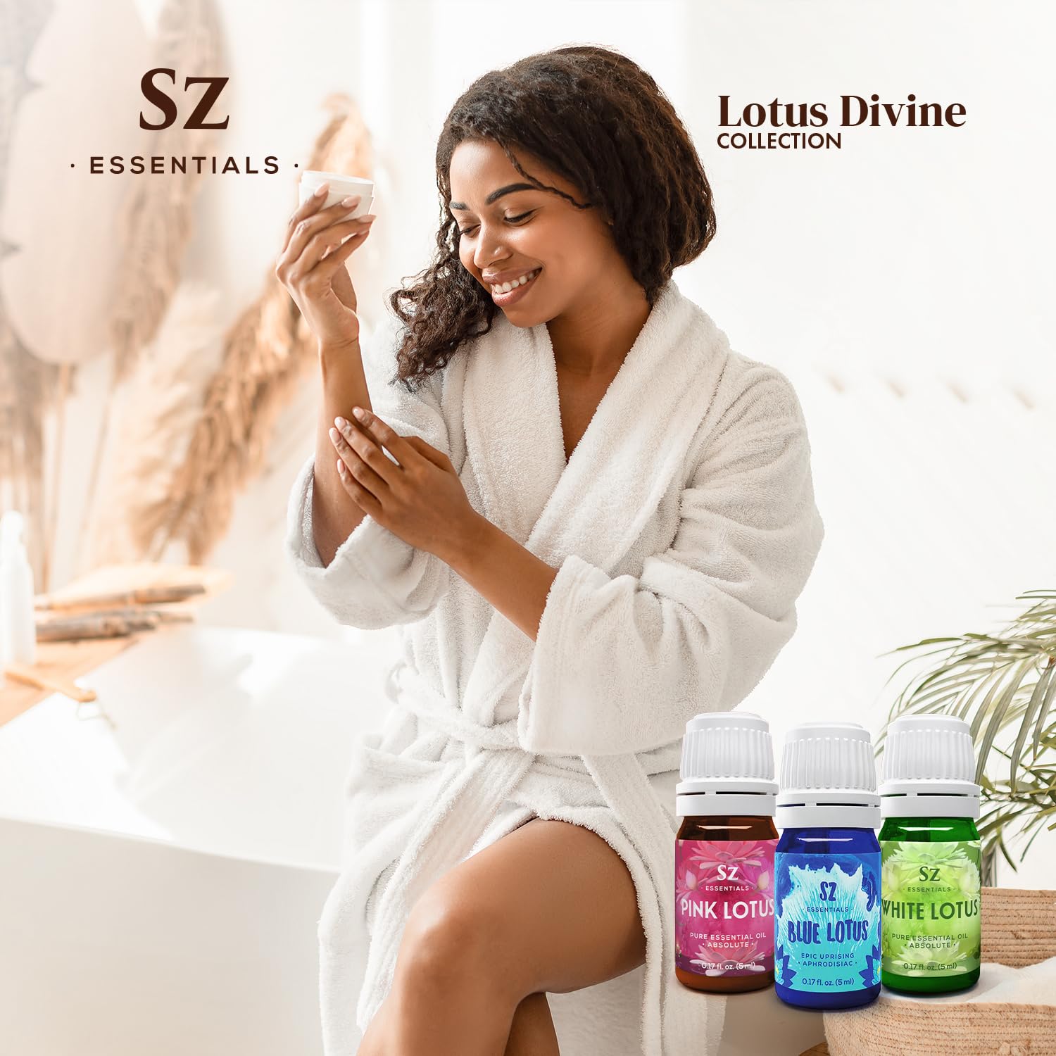 Sz Essentials Lotus Bleu Rituel - expérience calmante pour yoga et méditation.