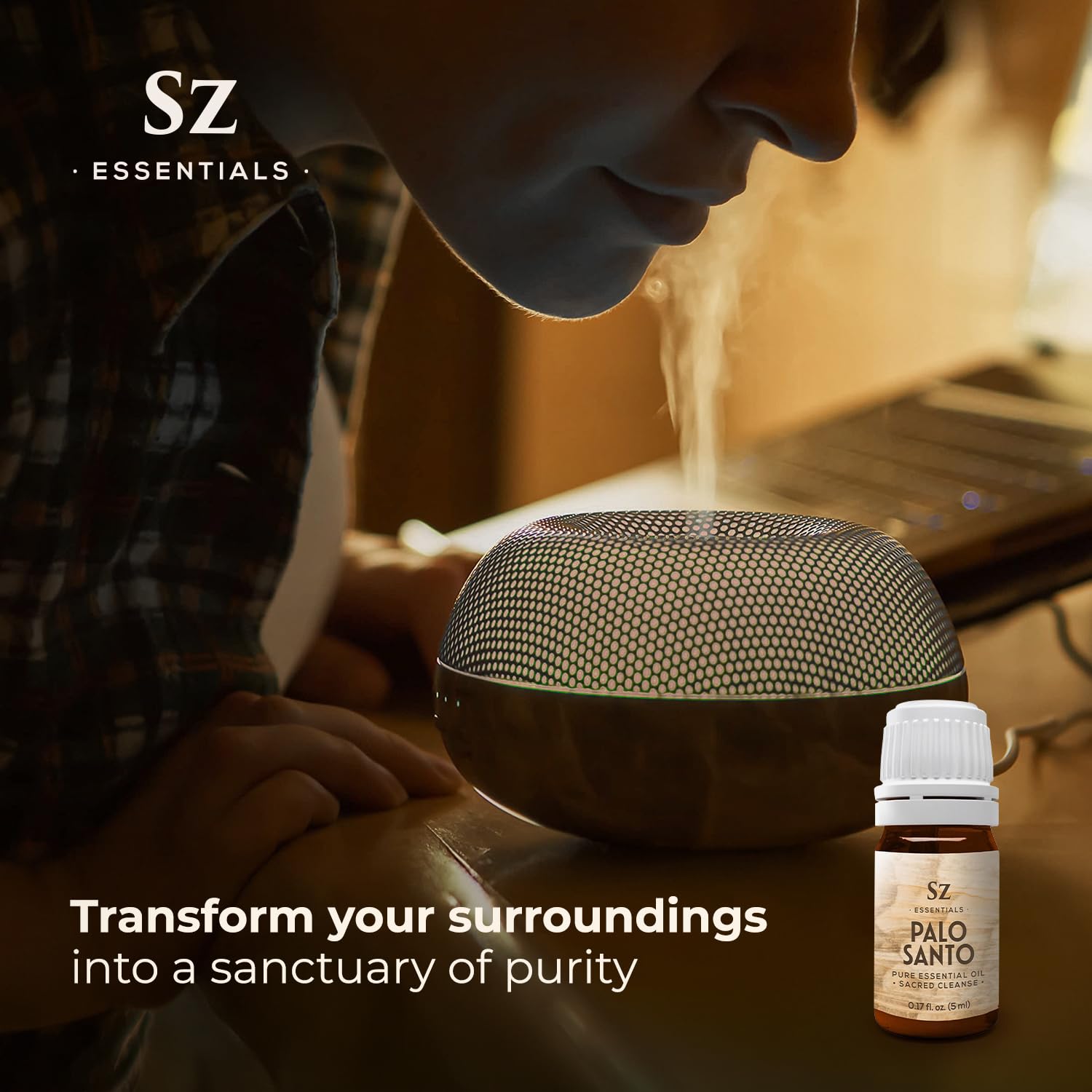 Sz Essentials Palo Santo rituel sacré favorisant concentration et centrage spirituel.