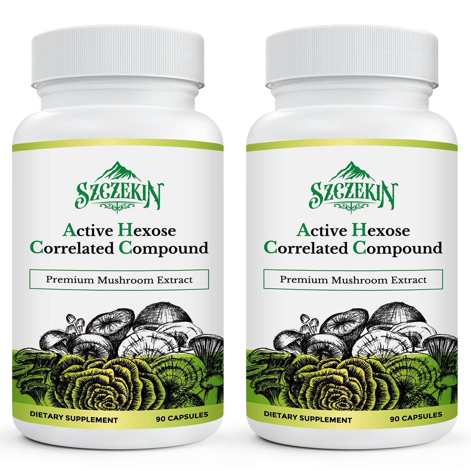 SZCZEKIN Active Hexose: bouteille avec capsules, soutien potentiel du système immunitaire.