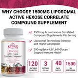 SZCZEKIN beta-glucanes-300mg, composants bénéfiques pour les défenses naturelles potentielles.