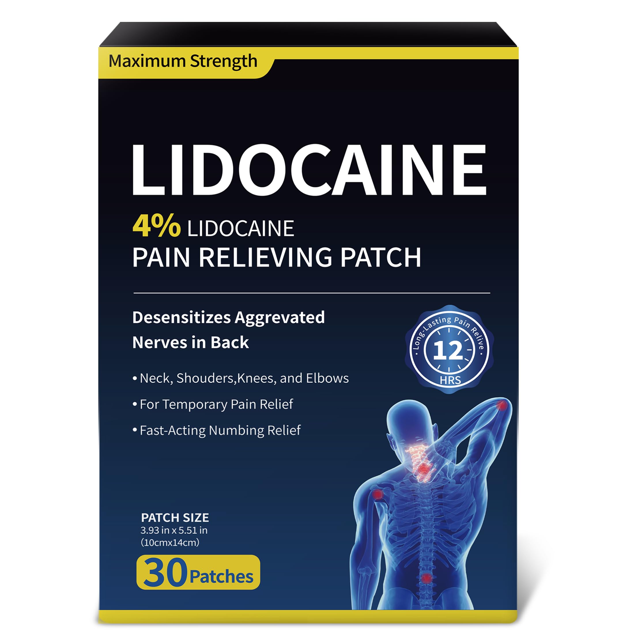 SZLGANG patch lidocaïne portable patch prêt à transporter partout.