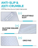 SZREDU plaque silicone anti-glissement assure le maintien des pilules.