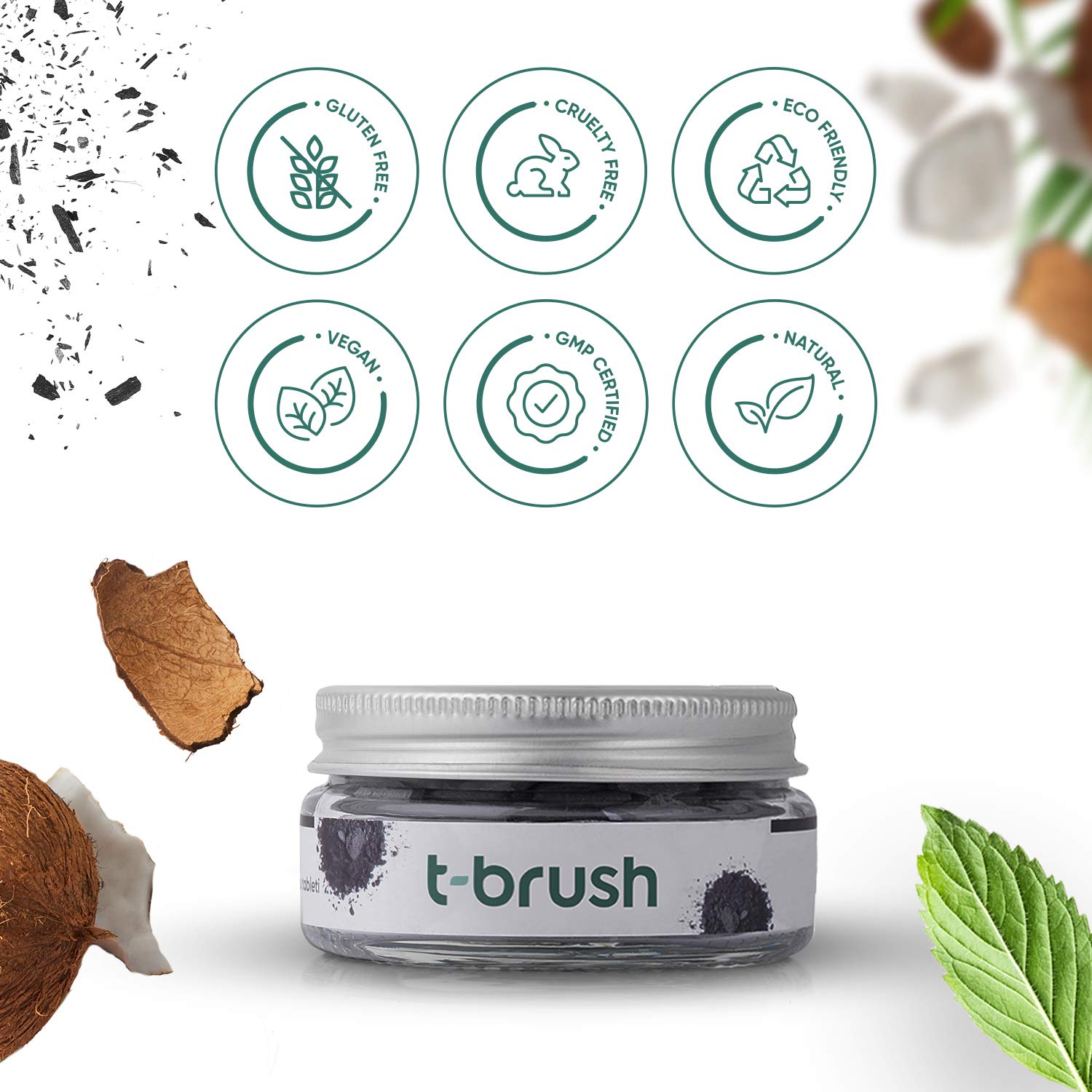 t-brush tablettes dentifrice sans fluorure pour dents sensibles
