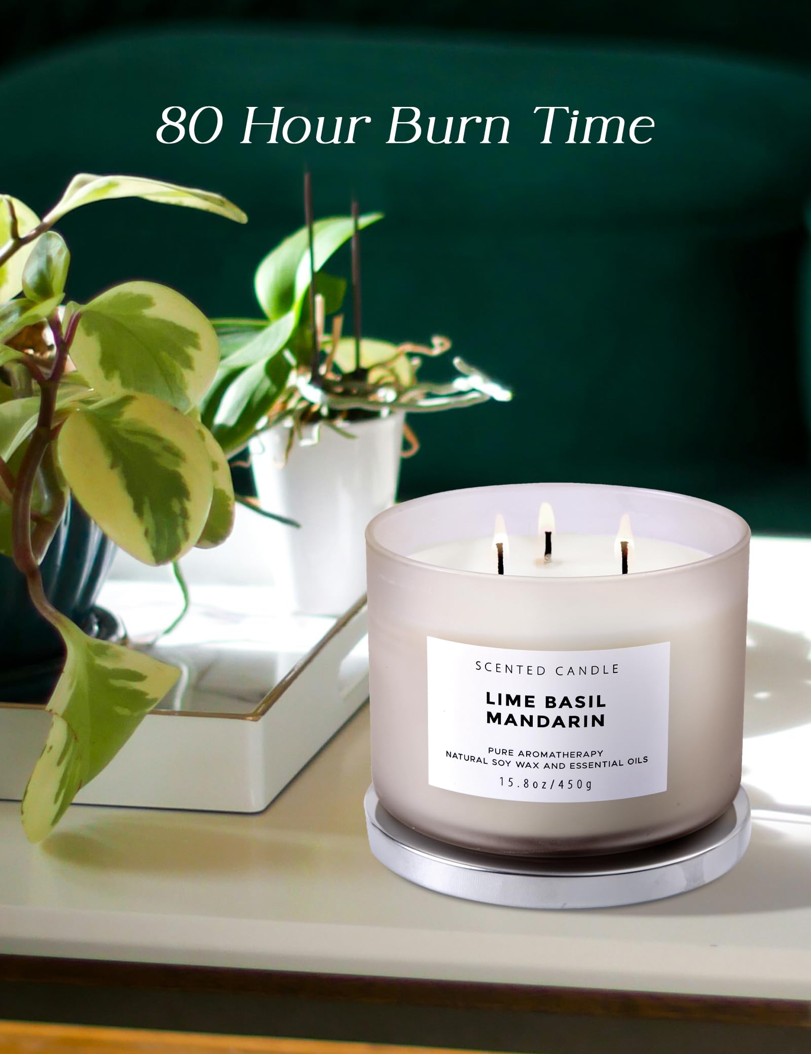 Ambiance spa à domicile avec T&H Lime Basil Mandarin, parfum frais et réconfortant
