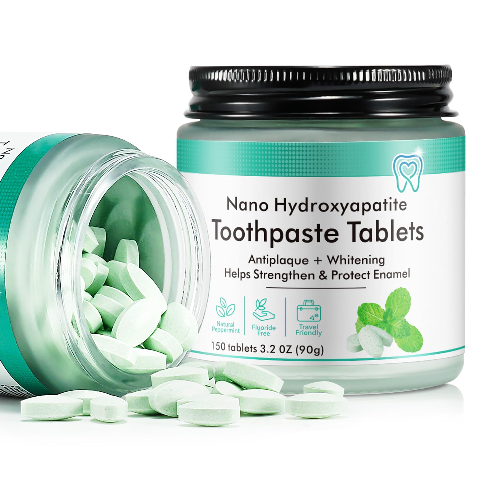Utilisation des tablettes, écrasez puis mâchez pour nettoyer les dents.